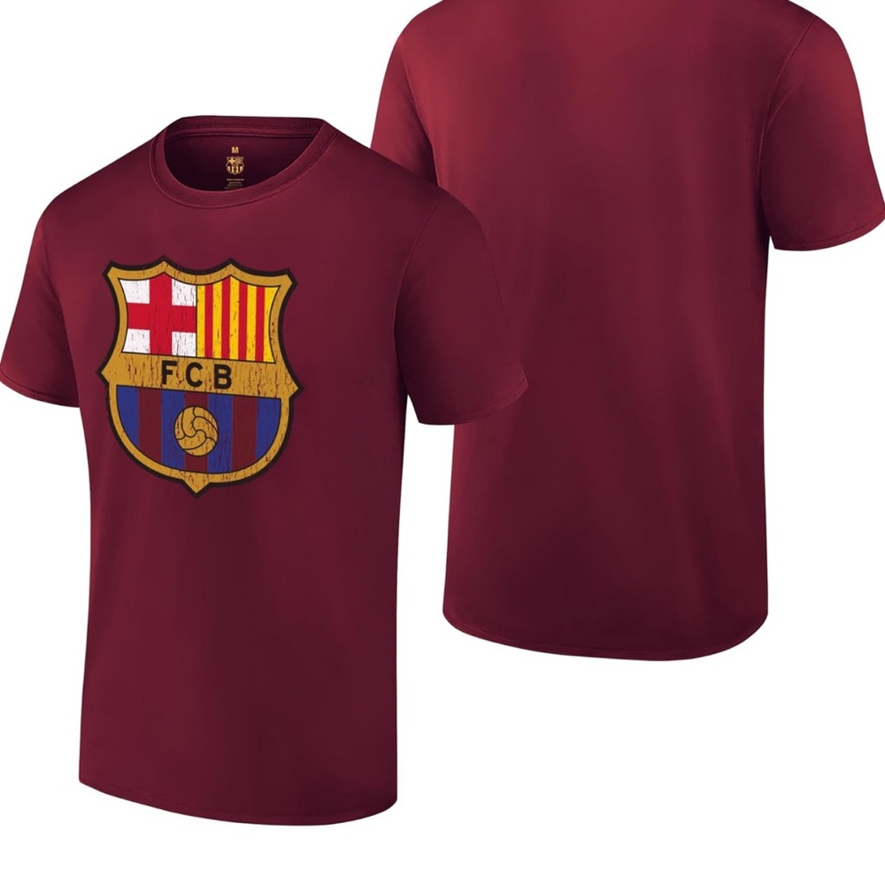 Men’s Maroon Short-Sleeve Crest T-Shirt